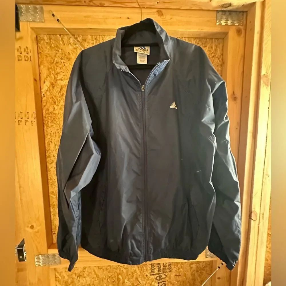 Adidas Men's Dark Blue Windbreaker